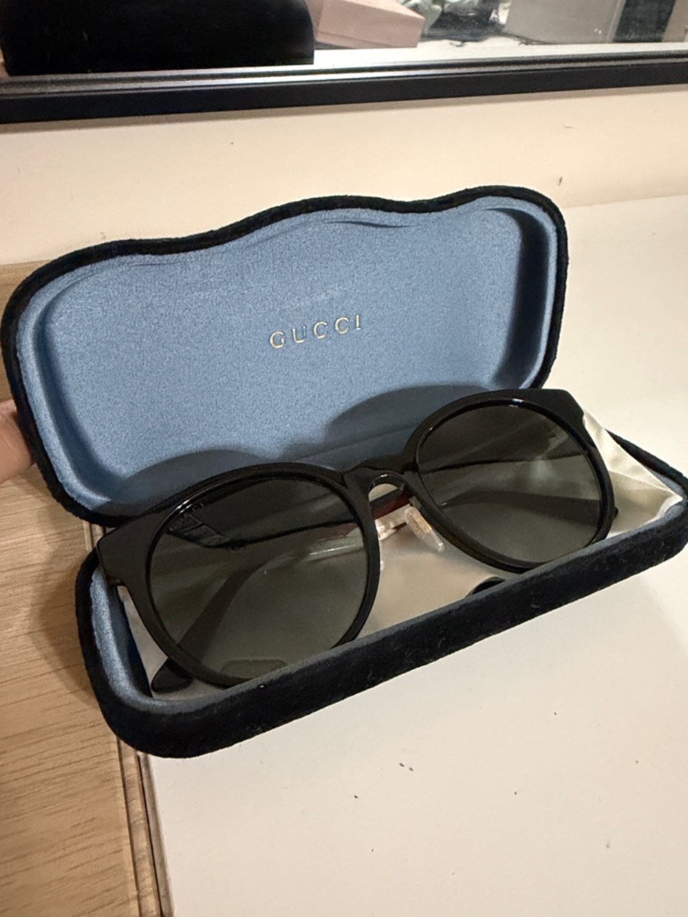 Gucci Black Frame Sunglasses